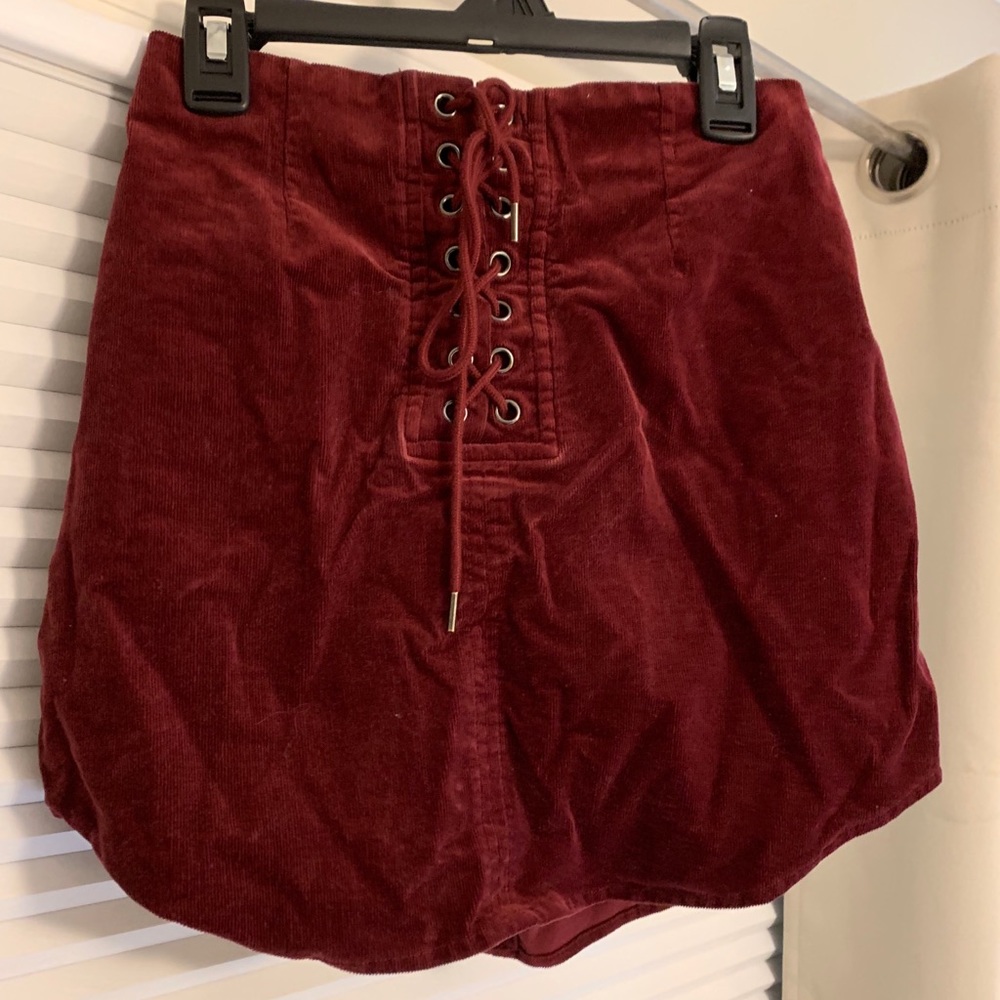 Forever21 lace up skirt